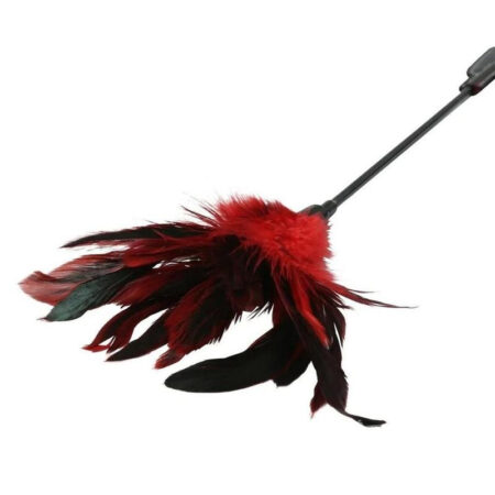 Sex & Mischief Feather Slapper - Black/Red