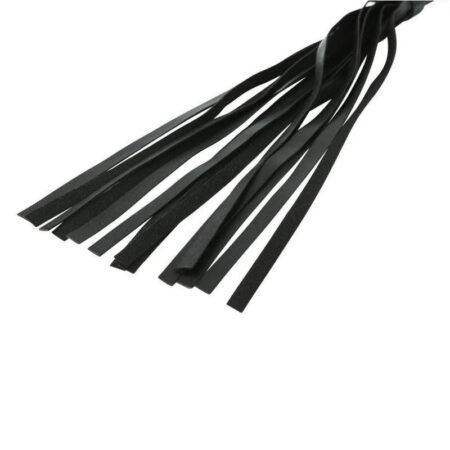 Sex & Mischief Mini Faux Leather Flogger - Black