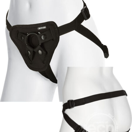 Vac-U-Lock Platinum Luxe Harness with Butt Plug - Black