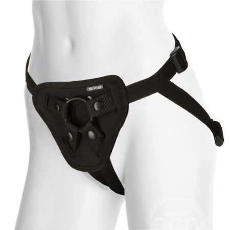 Vac-U-Lock Platinum Luxe Harness with Butt Plug - Black