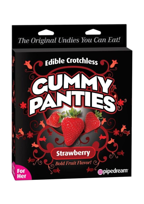 Edible Crotchless Gummy Panties - Strawberry