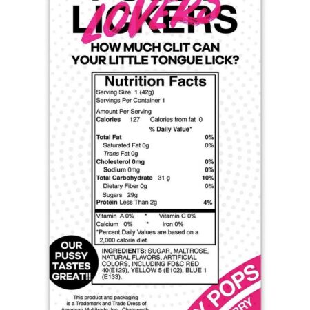 Pussy Lickers Pussy Pops Strawberry