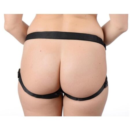 Strap U Sutra Fleece Lined Strap-On with Bullet Pocket - Black