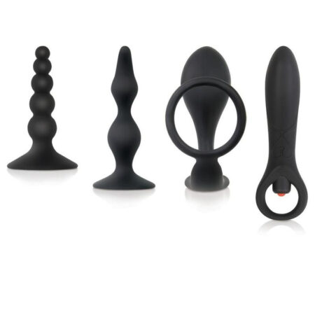 Zero Tolerance Intro to Prostate Silicone with Movie and Lube (4 piece kit) - Black