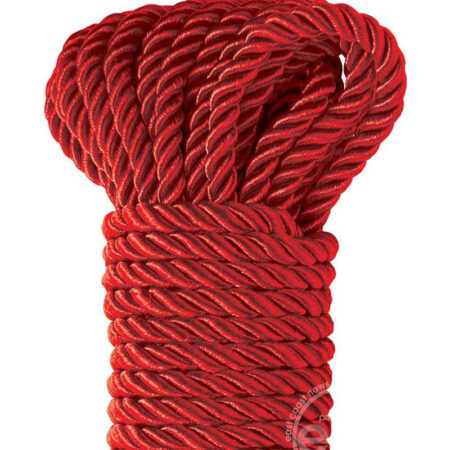 Fetish Fantasy Series Deluxe Silky Rope 32ft - Red