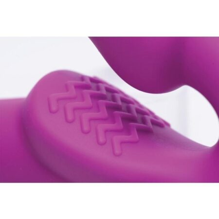 Strap U Evoke Vibrating Silicone Strapless Strap On - Pink