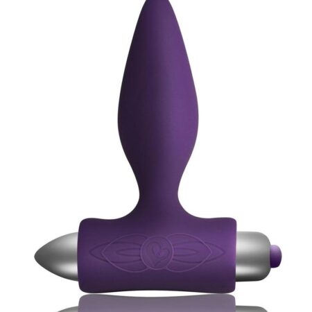 Petite Sensations Silicone Vibrating Butt Plug - Purple