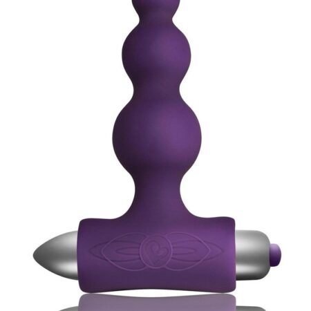 Petite Sensations Bubbles Silicone Vibrating Butt Plug - Purple