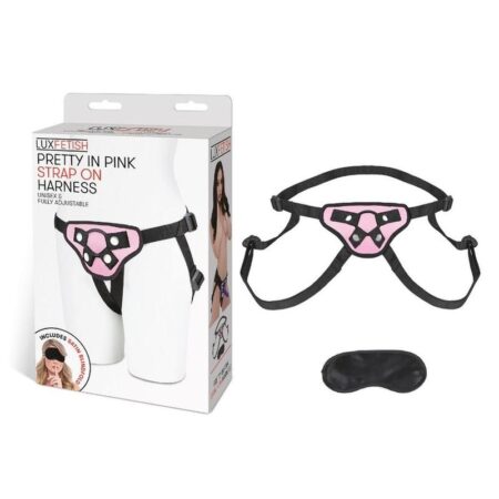 Lux Fetish Pretty In Pink Strap-On Harness Adjustable