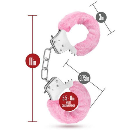 Temptasia Faux Fur Cuffs - Pink