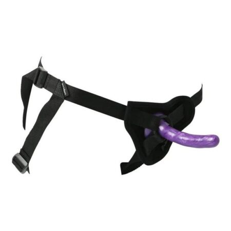 Sportsheets New Cummers Strap-On Harness Kit with Slim Dildo - Black/Purple