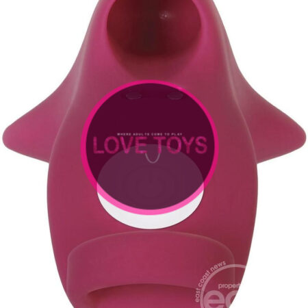 Frisky Finger Rechargeable Silicone Finger-Grip Vibrator - Burgundy