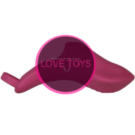 Frisky Finger Rechargeable Silicone Finger-Grip Vibrator - Burgundy