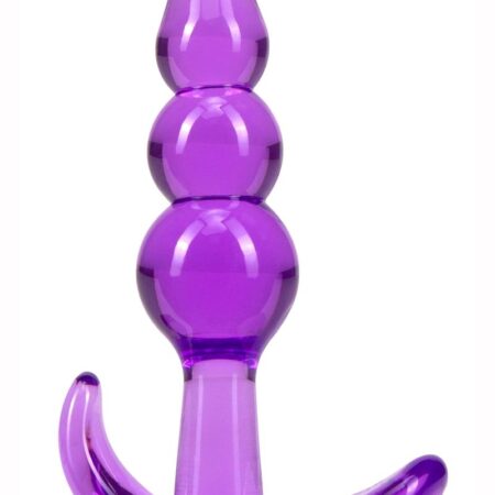 B Yours Triple Bead Butt Plug - Purple