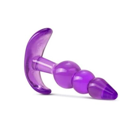 B Yours Triple Bead Butt Plug - Purple