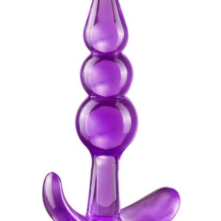 B Yours Triple Bead Butt Plug - Purple