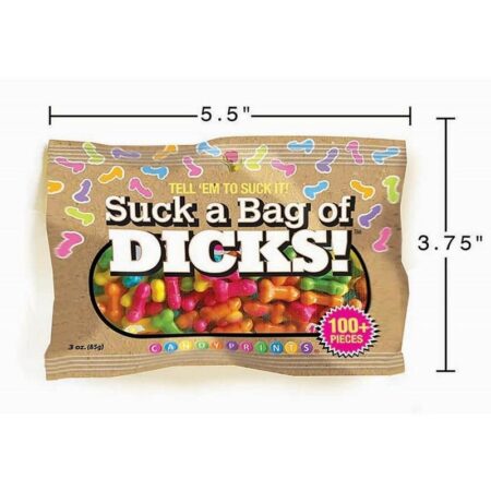 Candyprints Suck A Bag Of Dicks 3oz Bag (100 per bag)