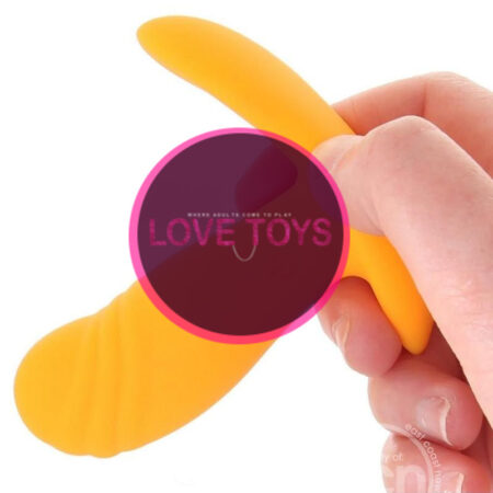 Creamsicle Silicone Rechargeable Wearable Vibrator with Remote Control - Orange/White