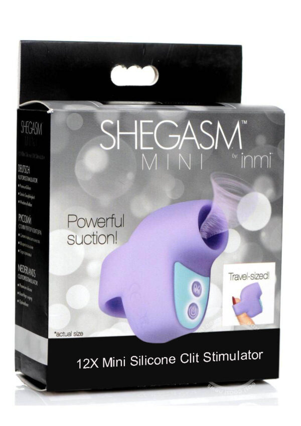 Inmi Shegasm Mini Silicone Rechargeable Clitoral Stimulator - Purple