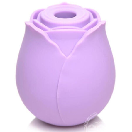 Inmi Bloomgasm Rose 10X Silicone Rechargeable Clitoral Stimulator - Purple