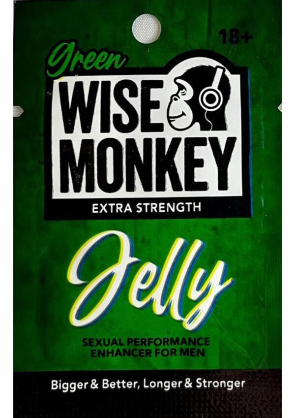 Wise Monkey Jelly For Him Sexual Enhancement 1 Pack - Green