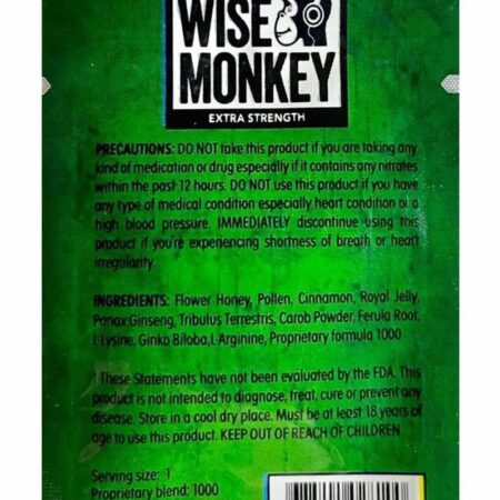 Wise Monkey Jelly For Him Sexual Enhancement 1 Pack - Green