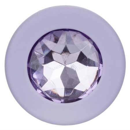 First Time Crystal Booty Kit Silicone Butt Plugs (3 piece) - Purple