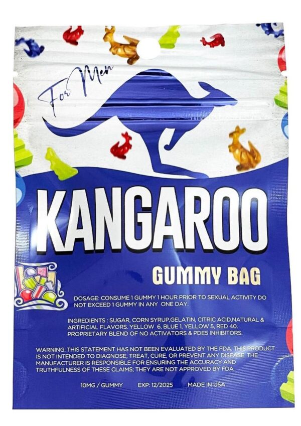 Kangaroo Gummy Blue For Men 1ct