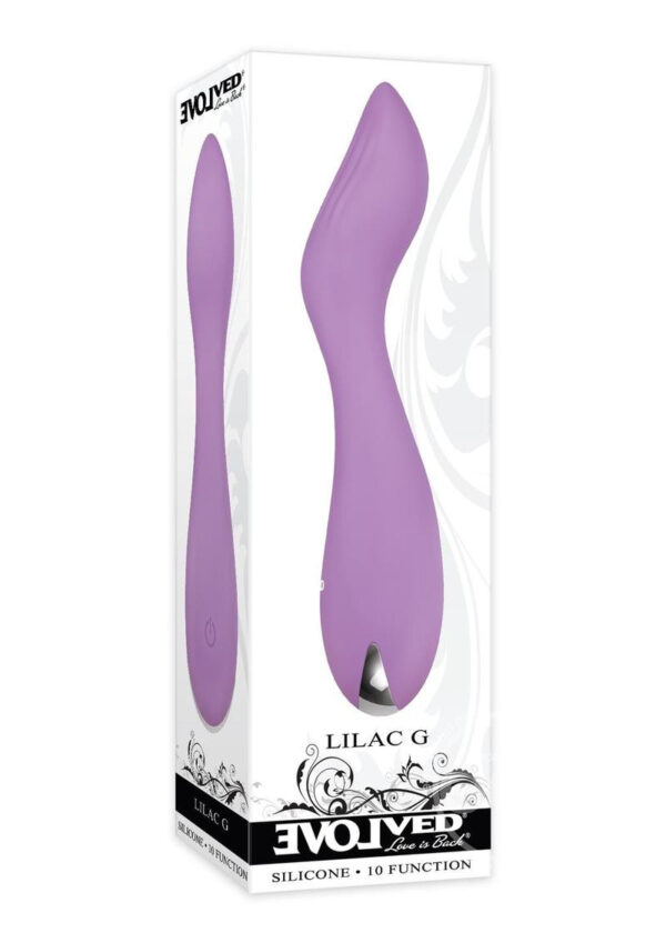 Lilac G Rechargeable Silicone Vibrator - Purple