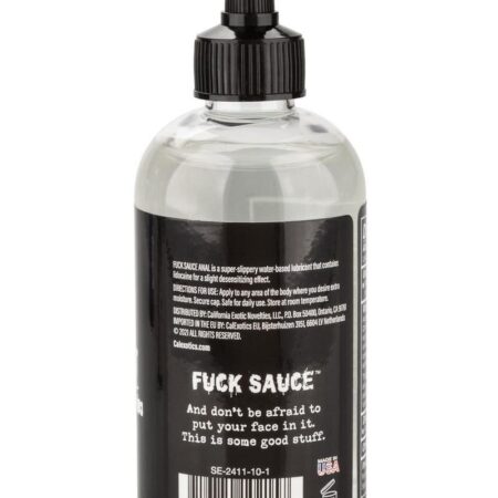 Fuck Sauce Anal Numbing Water Based Lubricant 8oz