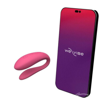 We-Vibe Sync Lite App Control Rechargeable Silicone Couples Vibrator - Pink