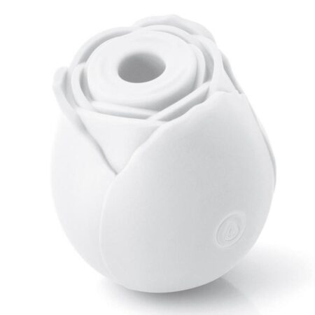 Inya The Rose Silicone Rechargeable Glow in the Dark Clitoral Stimulator - White