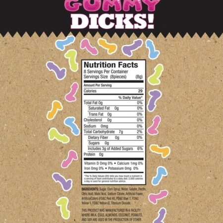 Candyprints Suck a Bag of Gummy Dicks 4oz - Assorted Flavors