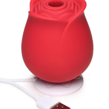 Bloomgasm The Perfect Rose Rechargeable Silicone Clitoral Stimulator - Red