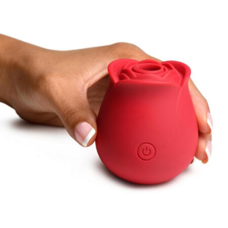 Bloomgasm The Perfect Rose Rechargeable Silicone Clitoral Stimulator - Red