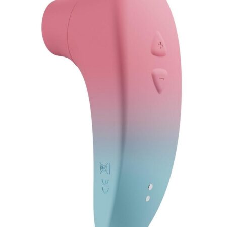 Tenera 2 Rechargeable Silicone Clitoral Suction Stimulator - Pink/Blue