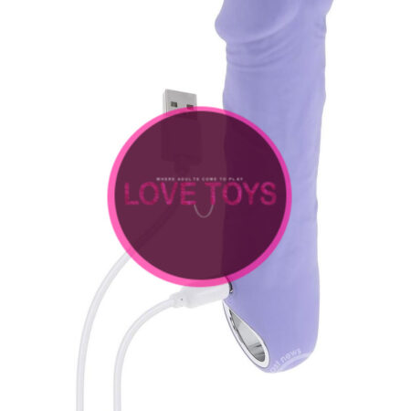 Purple Fantasy Rechargeable Silicone Vibrator - Purple